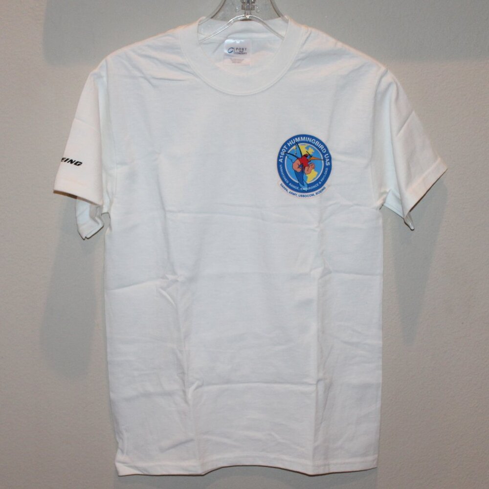 Boeing A160T Hummingbird UAS white graphic t-shirt Small DARPA ARMY USSOCOM